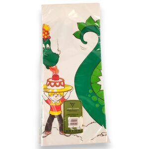 Vintage 1979 Ambassador Party Tablecloth Dudley Dragon R.W. Alley Sealed NOS